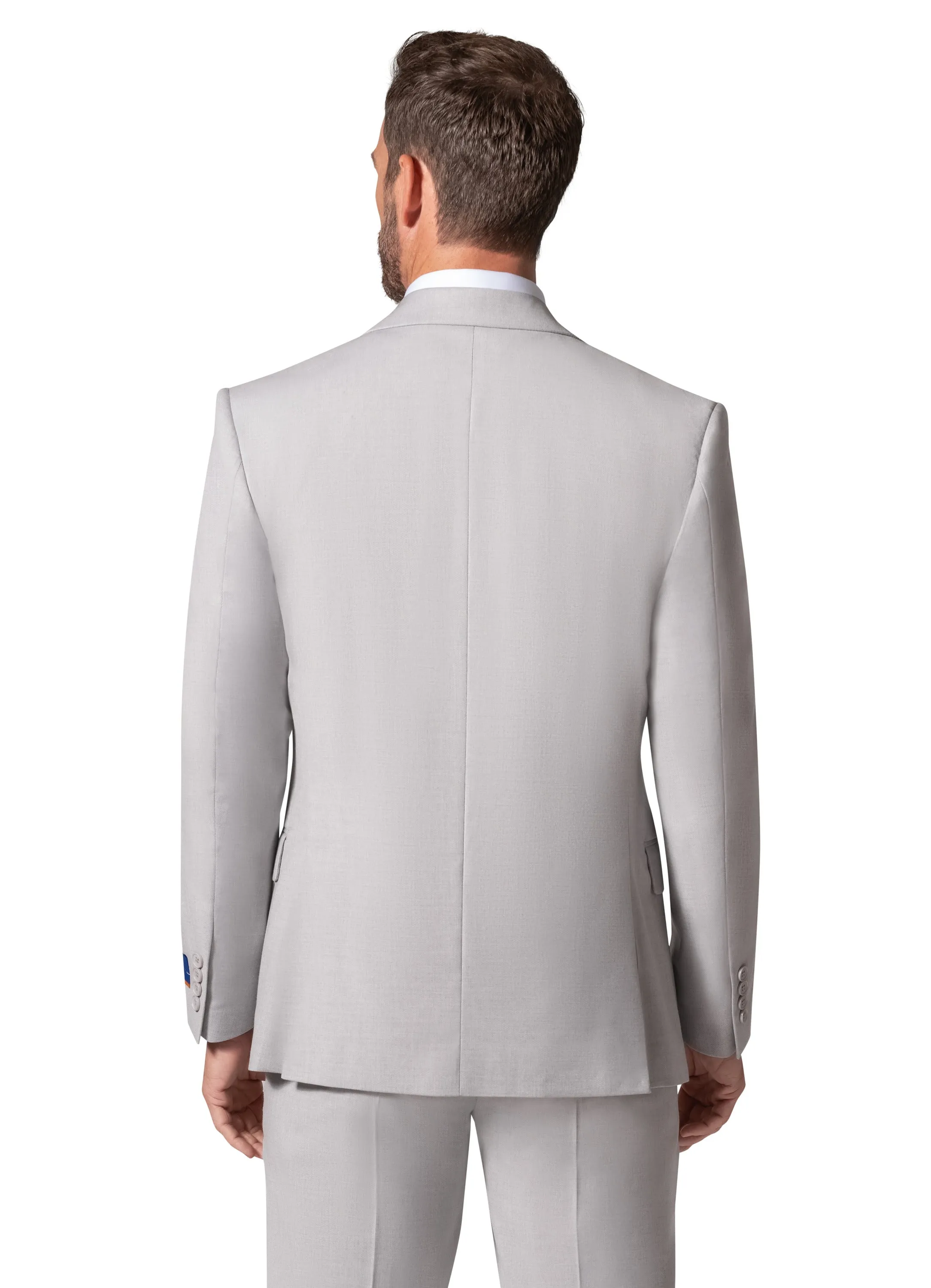 Bergamo Orange MARCO 003 Slim Fit Suit - Grey mens formalwear
