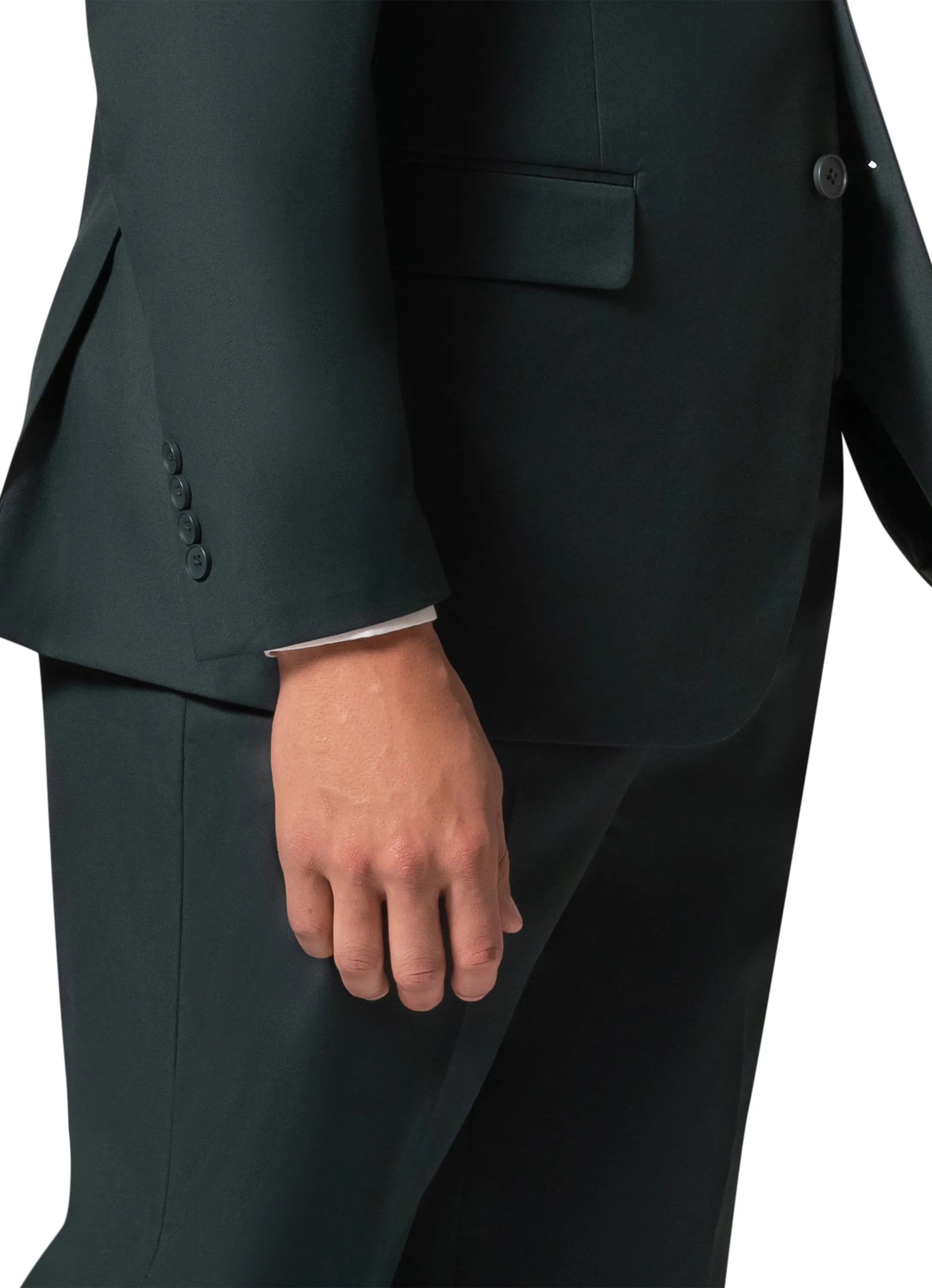 Bergamo Orange MARCO UNI 3PC modern Peak Suit - Hunter Green fashion forward