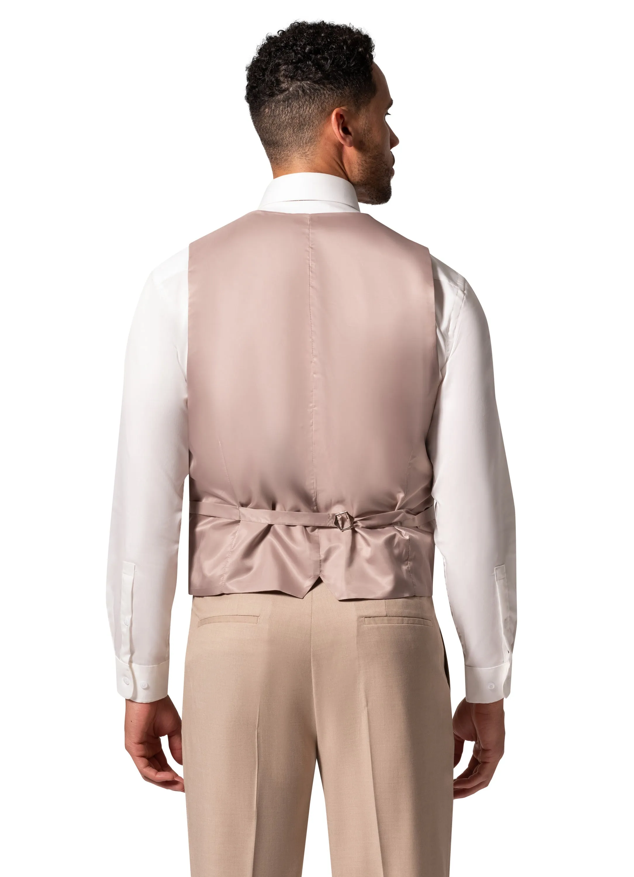 Bergamo Orange MARCO UNI 3PC Notch Modern Suit - Tan evening ensemble