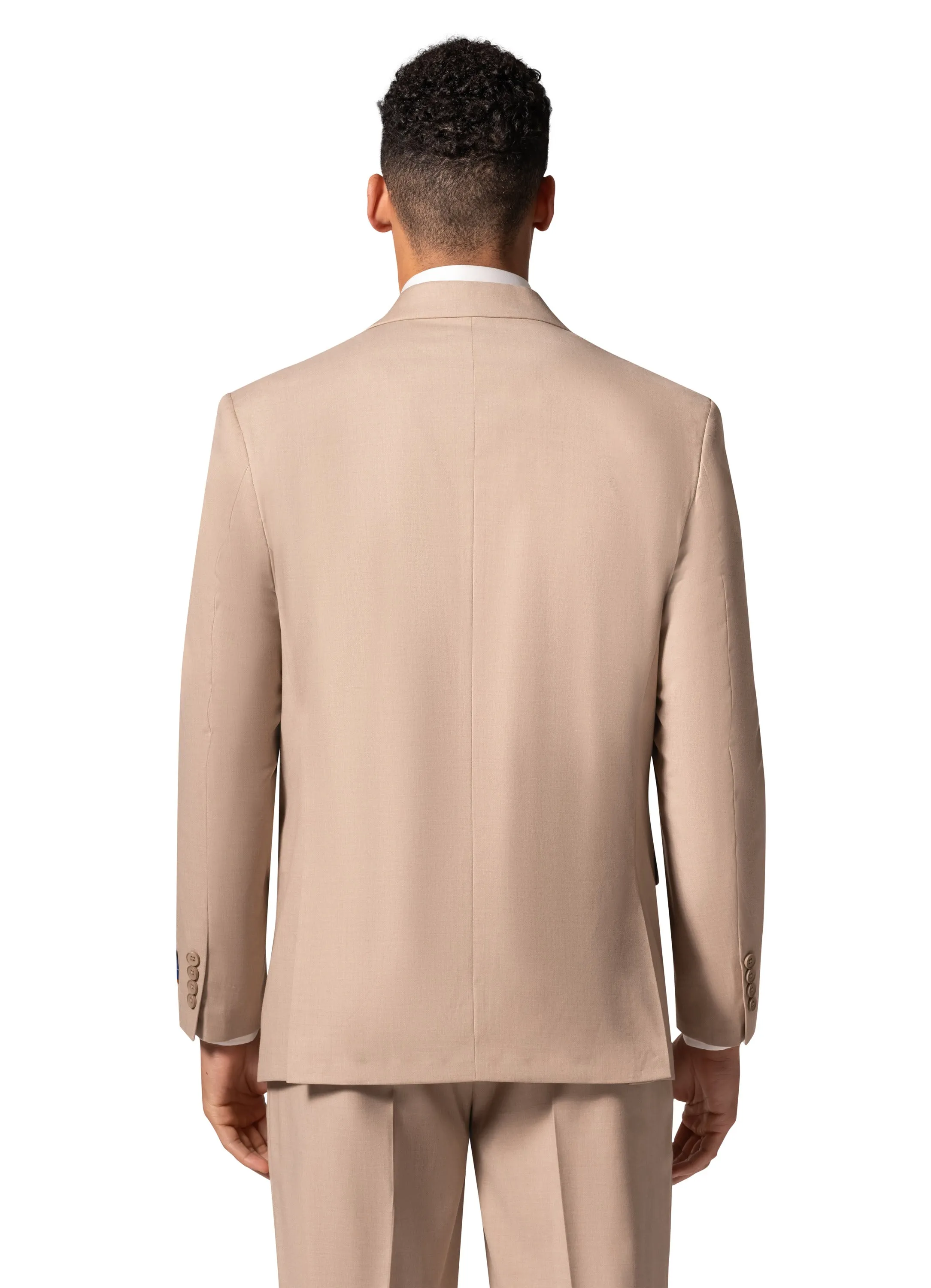 Bergamo Orange MARCO UNI 3PC Notch Modern Suit - Tan cultural attire