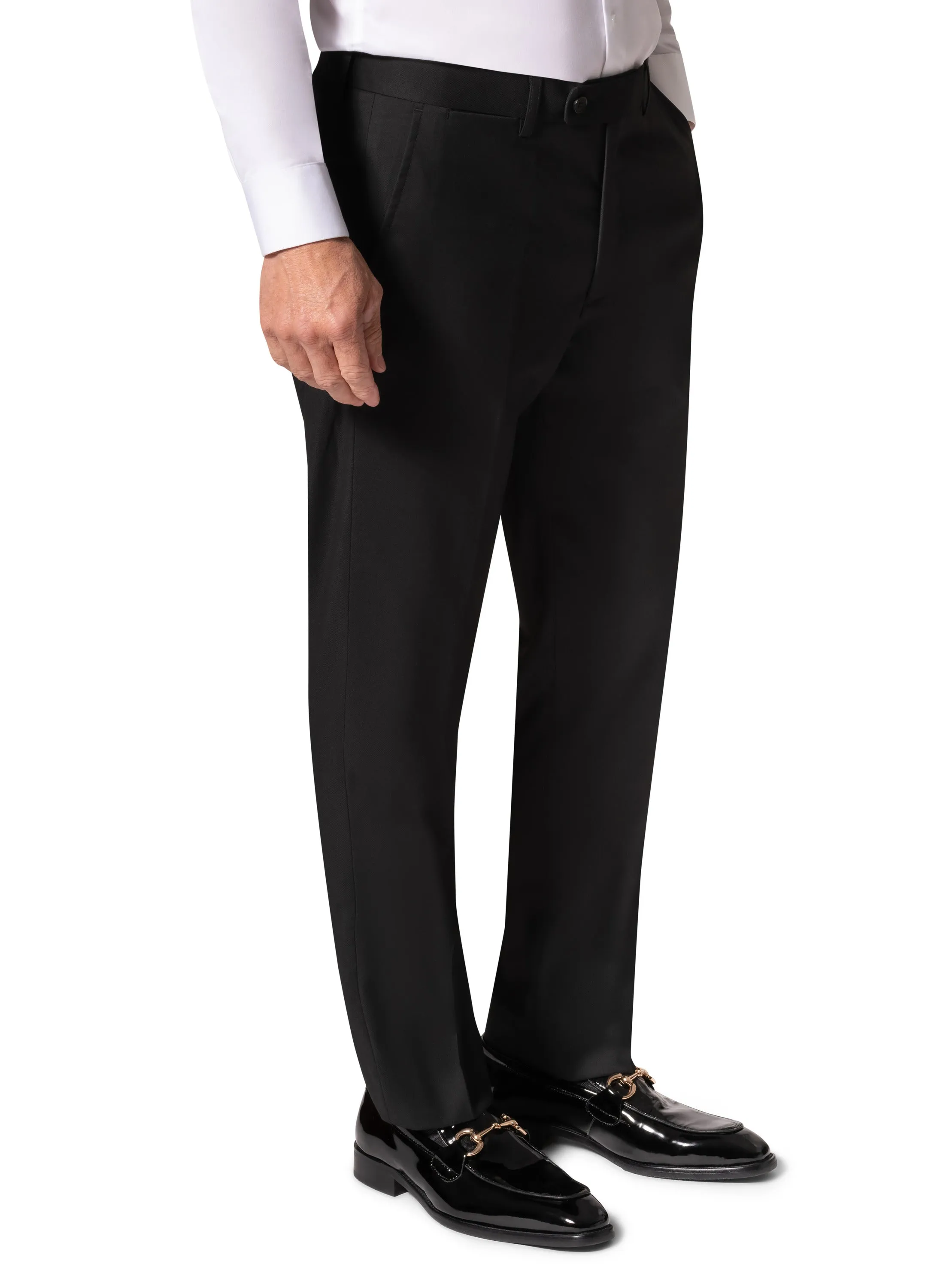 Bergamo Orange MARCO UNI D/B Slim Suit - Black premium outfit ideas