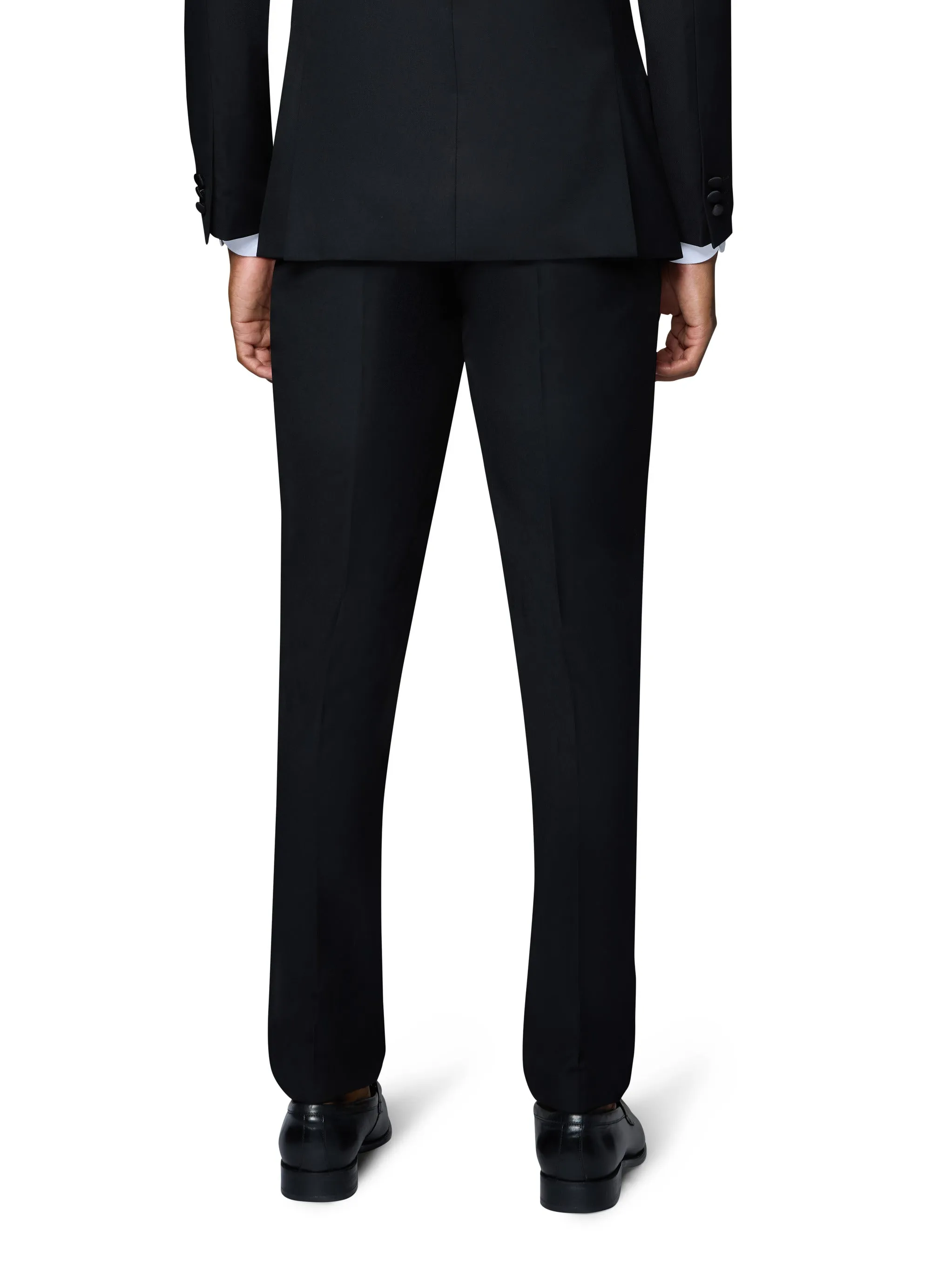 Bergamo Orange Solid Black Notch Tuxedo Modern Fit fashion protocol