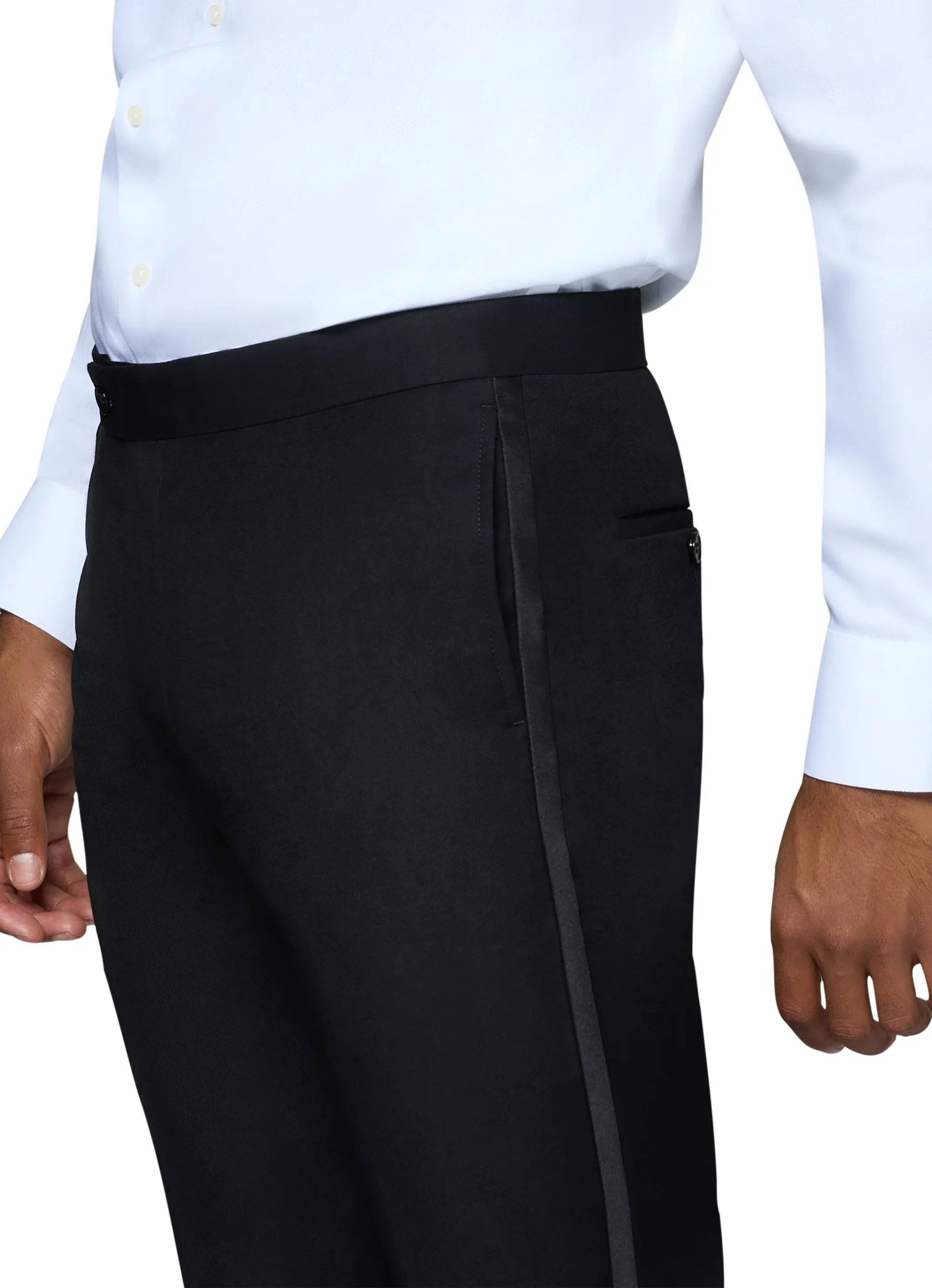 Bergamo Orange Solid Black Shawl Tuxedo Modern Fit gentleman dress