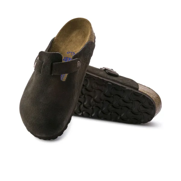 Birkenstock Men's Boston Soft Footbed Mocha road life