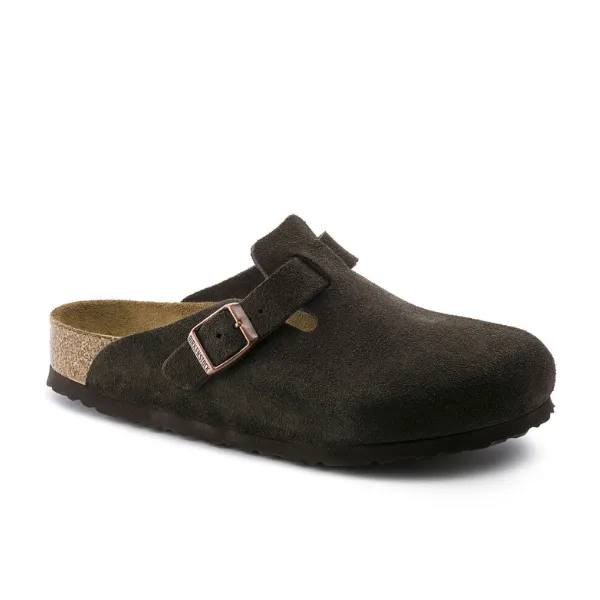Birkenstock Men's Boston Soft Footbed Mocha everyday vibe