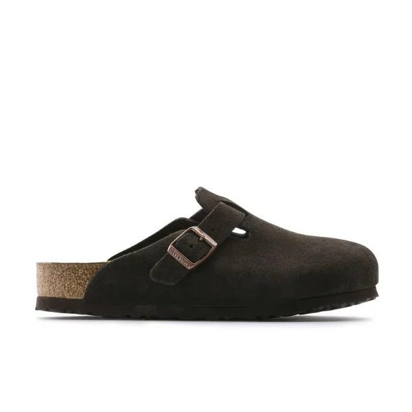 Birkenstock Men's Boston Soft Footbed Mocha slow pace