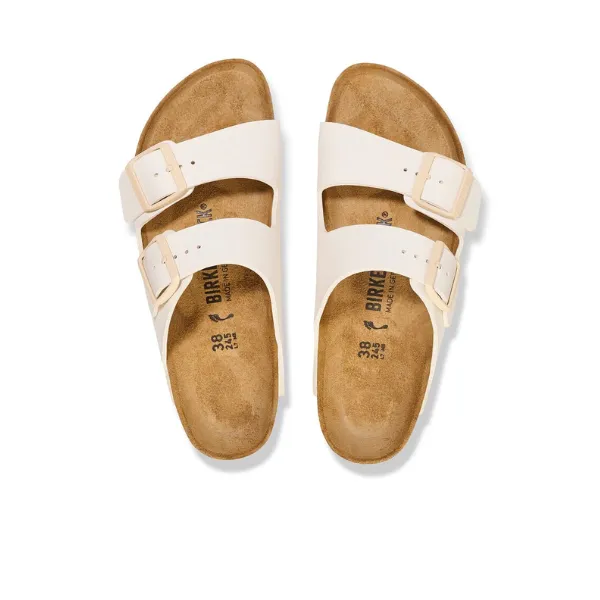 Birkenstock Women's Arizona Birko-Flor Patent Offwhite/Eggshell urban walk