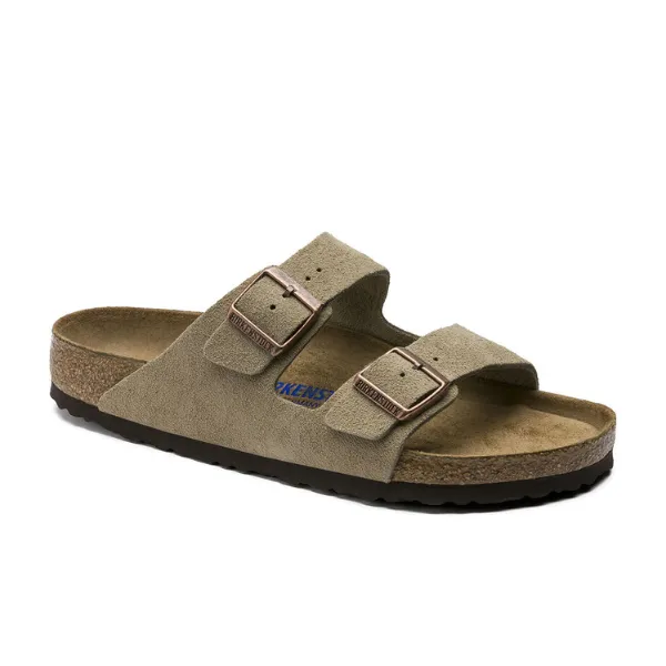Birkenstock Women's Arizona Soft Footbed Taupe Suede stay fresh