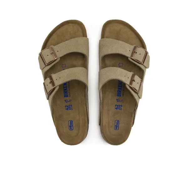 Birkenstock Women's Arizona Soft Footbed Taupe Suede holiday style
