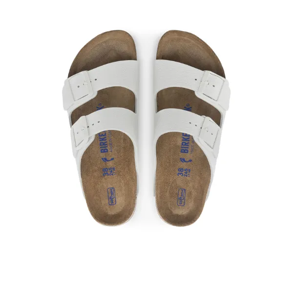 Birkenstock Women's Arizona Soft Footbed White sleepy days