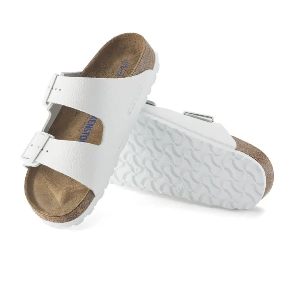 Birkenstock Women's Arizona Soft Footbed White fast fashion