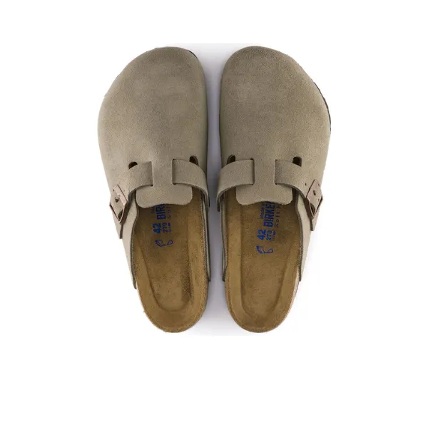 Birkenstock Women's Boston Soft Footbed Taupe subtle touch