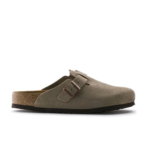 Birkenstock Women's Boston Soft Footbed Taupe weekend chill