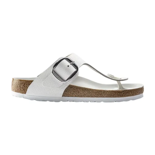 Birkenstock Women's Gizeh Big Buckle Leather White Earth Mood