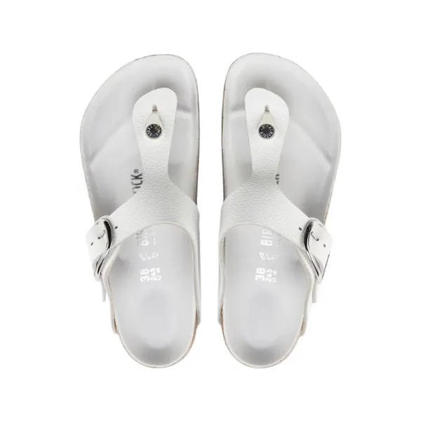 Birkenstock Women's Gizeh Big Buckle Leather White Sunset Run