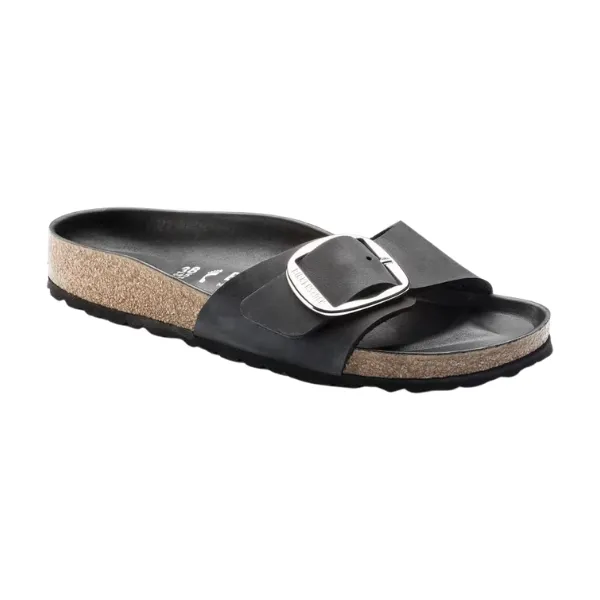 Birkenstock Women's Madrid Big Buckle Black dry step