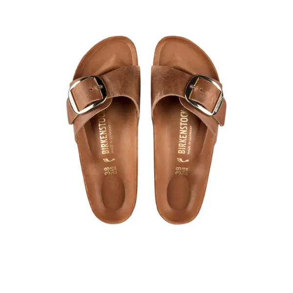 Birkenstock Women's Madrid Big Buckle Cognac Open Spirit