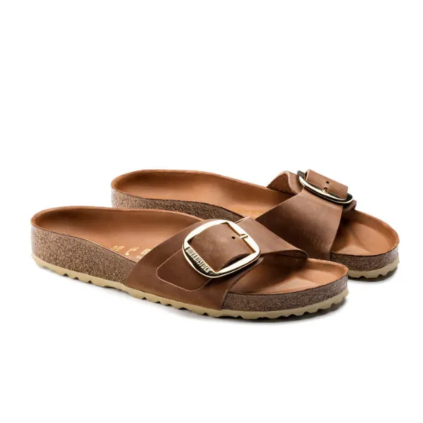 Birkenstock Women's Madrid Big Buckle Cognac move ease