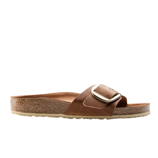 Birkenstock Women's Madrid Big Buckle Cognac seamless fit