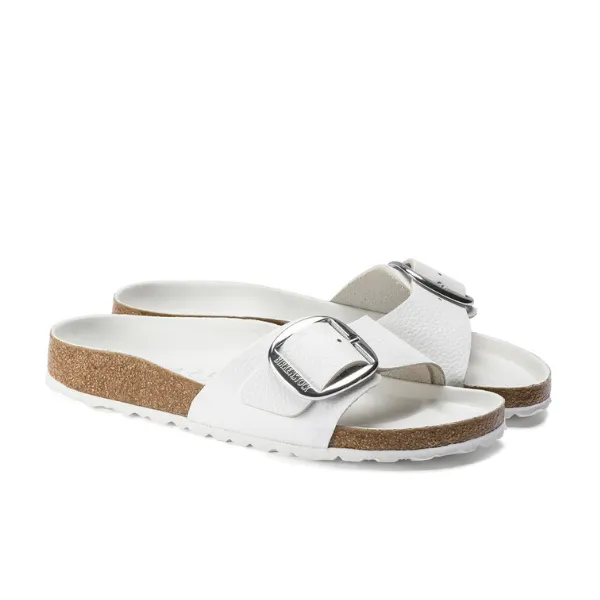 Birkenstock Women's Madrid Big Buckle White soft touch