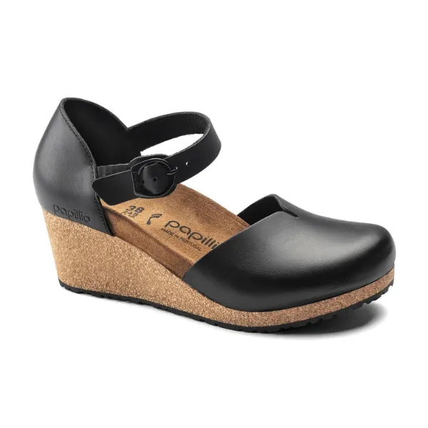 Birkenstock Women's Mary Leather Black cozy fit