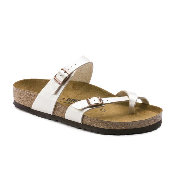 Birkenstock Women's Mayari Birko-Flor Graceful White Pearl sporty chic