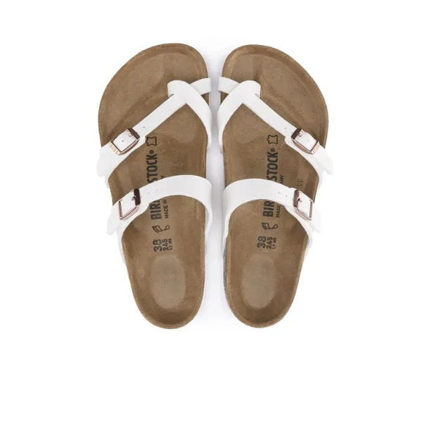Birkenstock Women's Mayari Birko-Flor White Leather mood boost