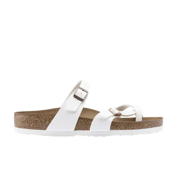Birkenstock Women's Mayari Birko-Flor White Leather yoga flow