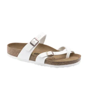 Birkenstock Women's Mayari Birko-Flor White Leather timeless tone
