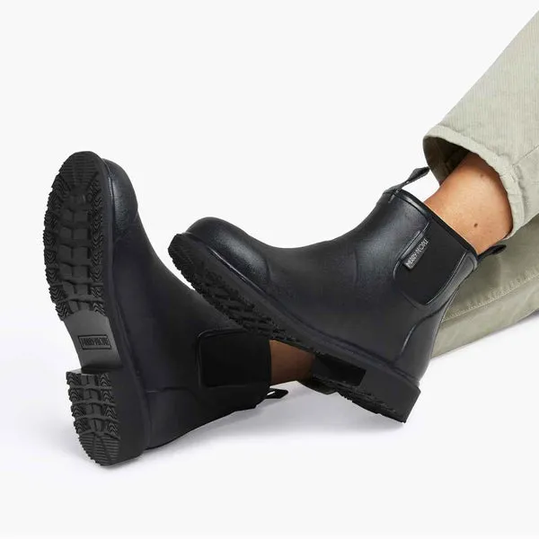 Bobbi Rain Boot in Black from Merry People tough charm