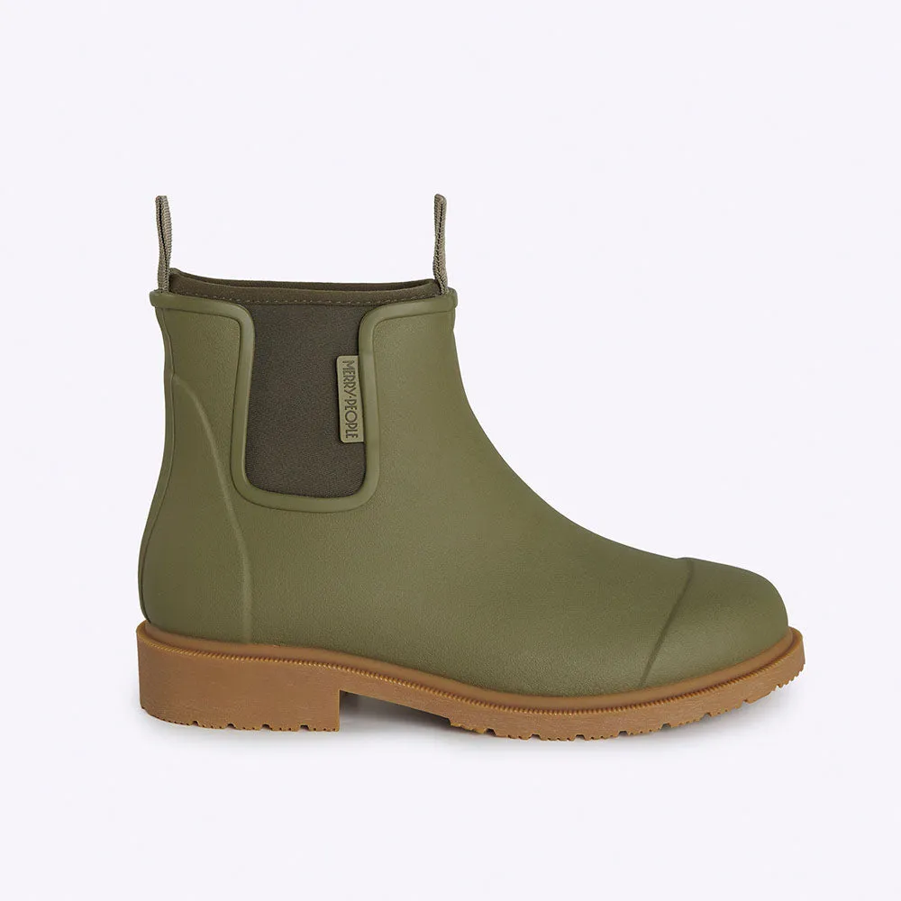 Bobbi Rain Boot in Khaki Green from Merry People all day