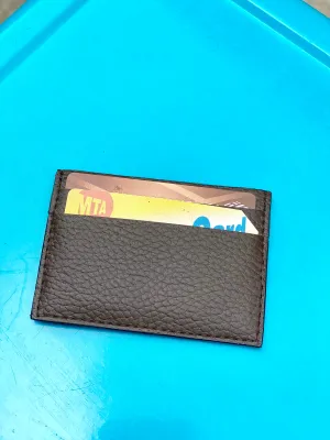 Boris Cardholder in Brown Pebble from Novacas urban touch