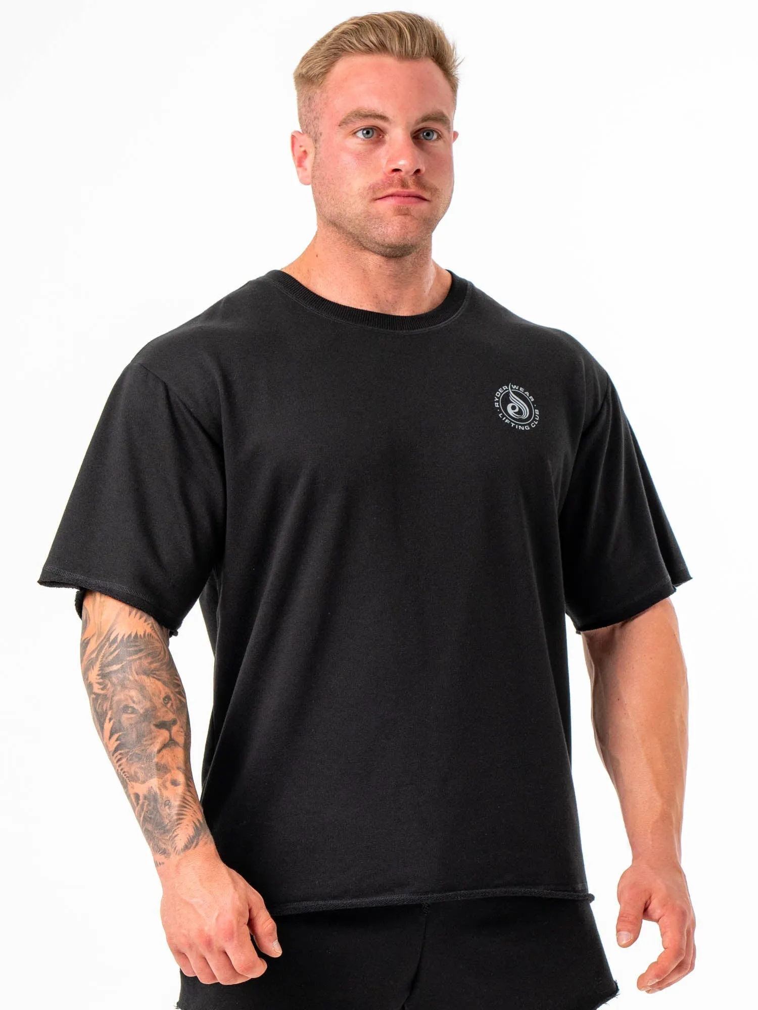 Box Fleece T-Shirt - Black cool breeze