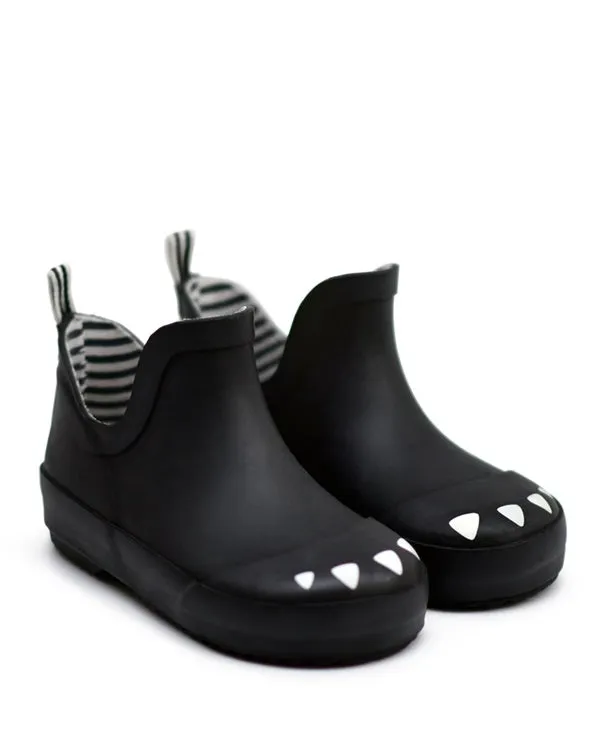 Boxbo Boy's and Girl's Kerran Rain Boot, Black run ready