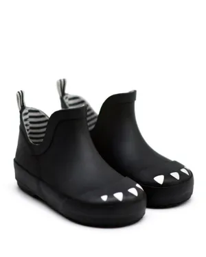 Boxbo Boy's and Girl's Kerran Rain Boot, Black run ready