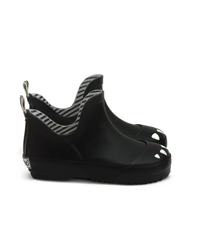 Boxbo Boy's and Girl's Kerran Rain Boot, Black storm look