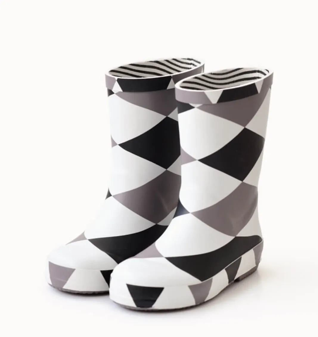 Boxbo Damier Girl's and Boy's Rain Boot urban gear