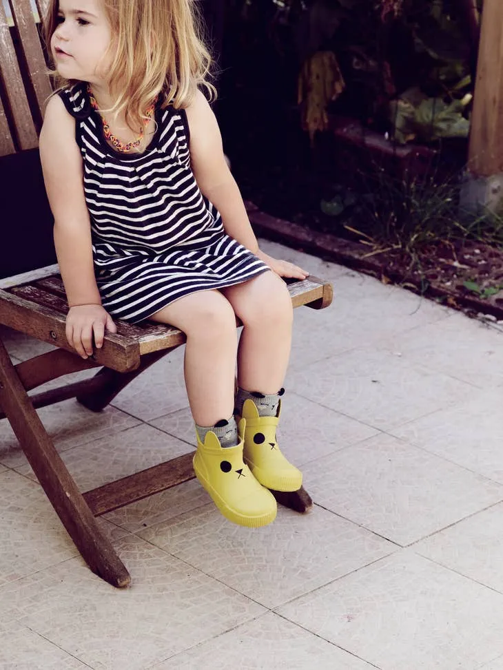 Boxbo Girl's Kerran Rain Boot, Mustard race day