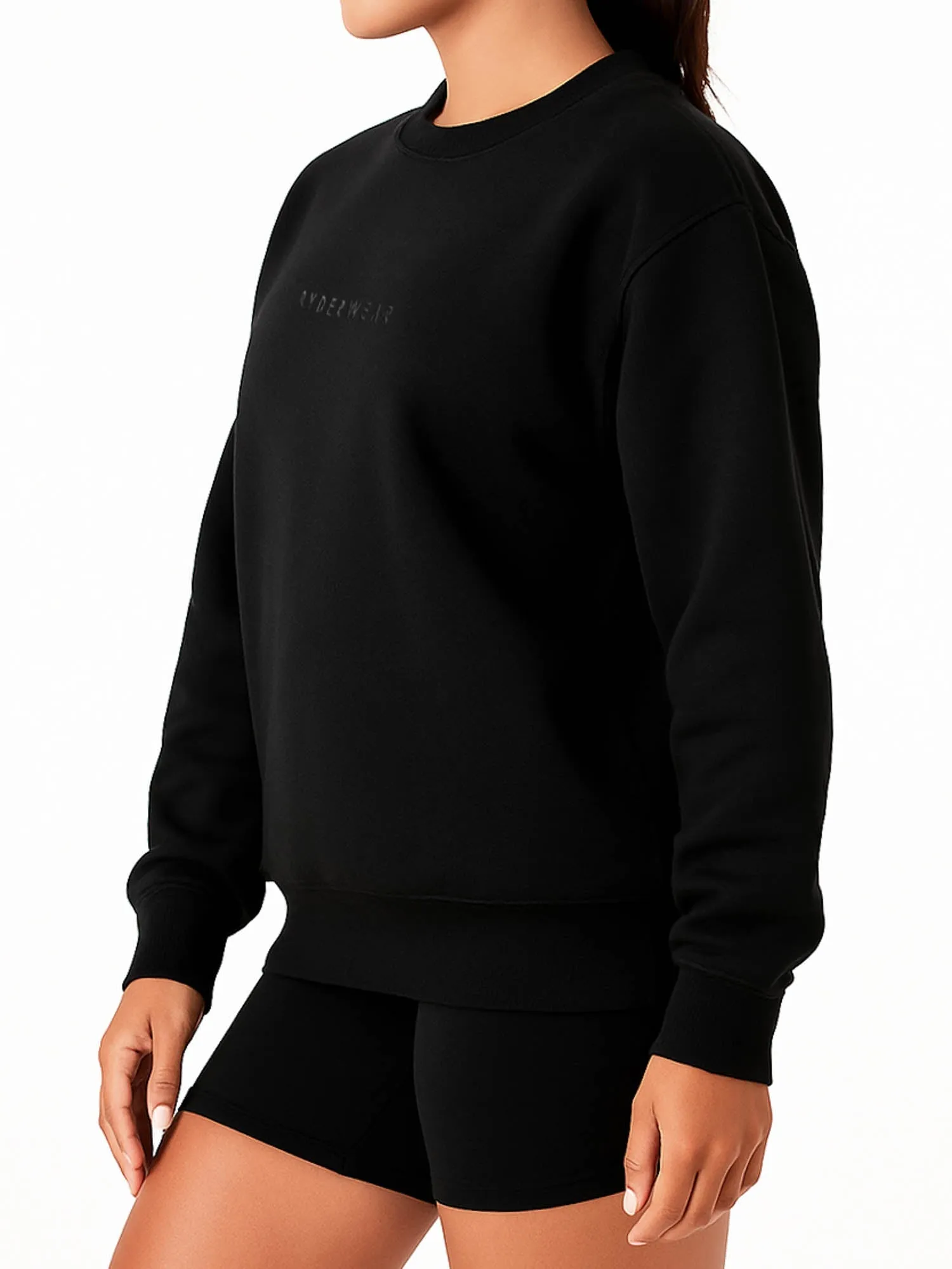Boyfriend Pullover - Black flexible fit