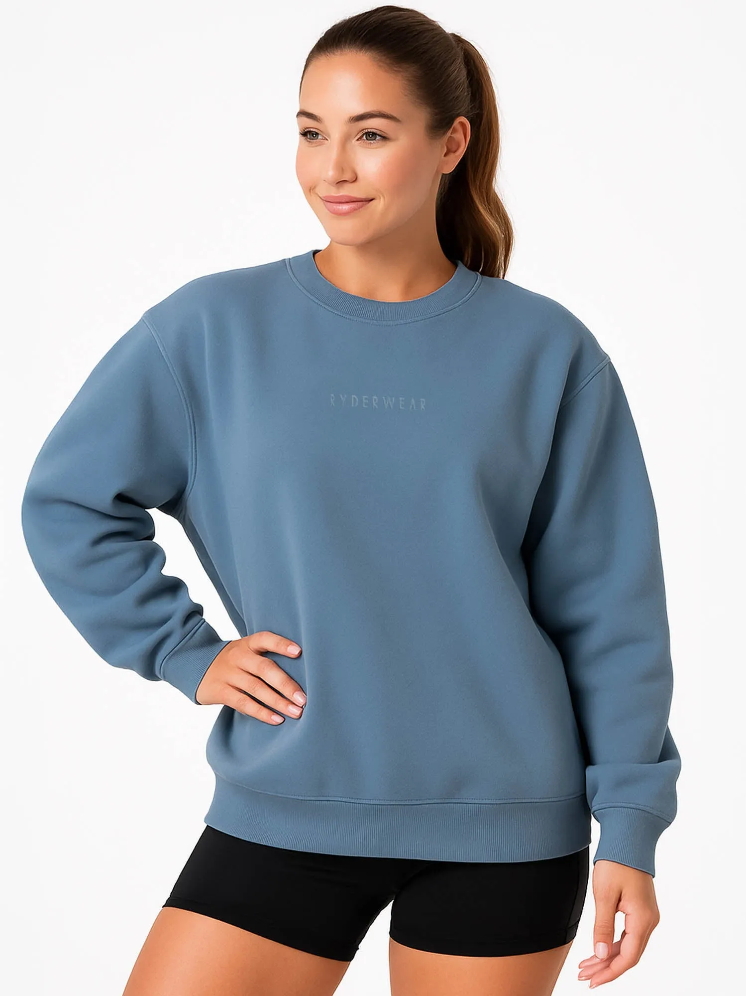 Boyfriend Pullover - Denim Blue easy wear
