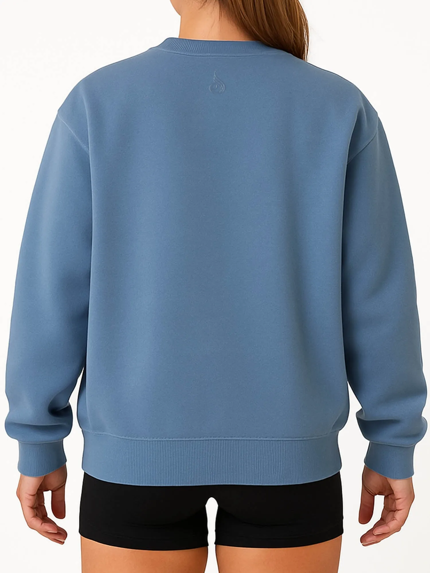 Boyfriend Pullover - Denim Blue youthful attitude
