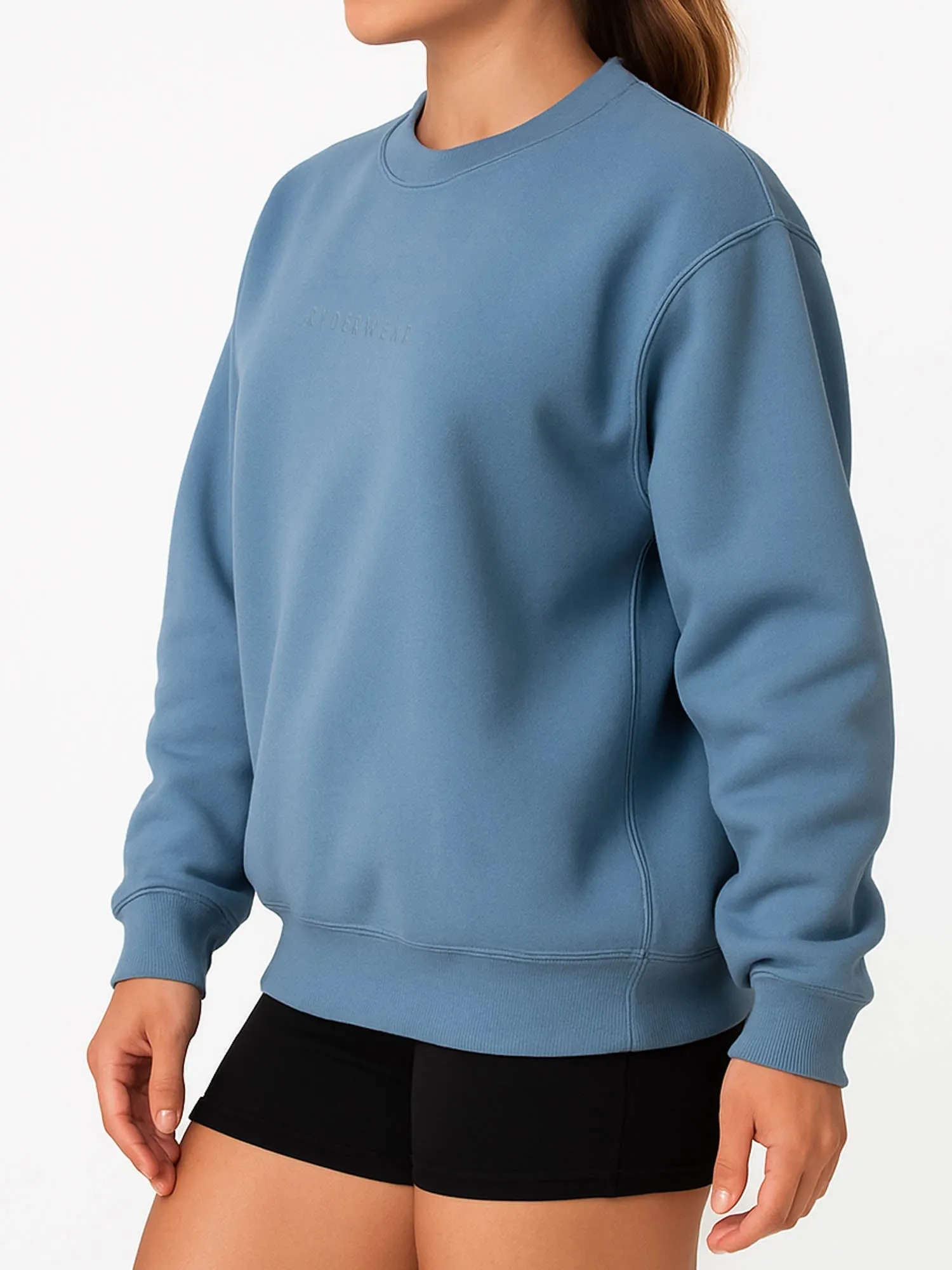 Boyfriend Pullover - Denim Blue quality assured