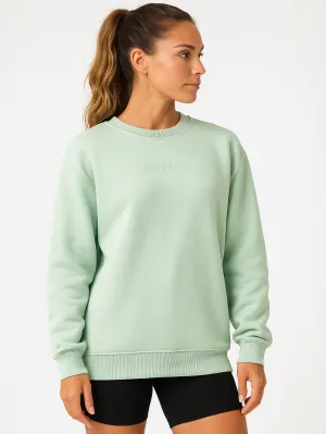 Boyfriend Pullover - Spearmint athletic casual