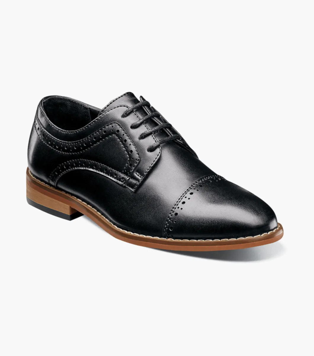 BOYS DICKINSON  Cap Toe Oxford - Black suit ready