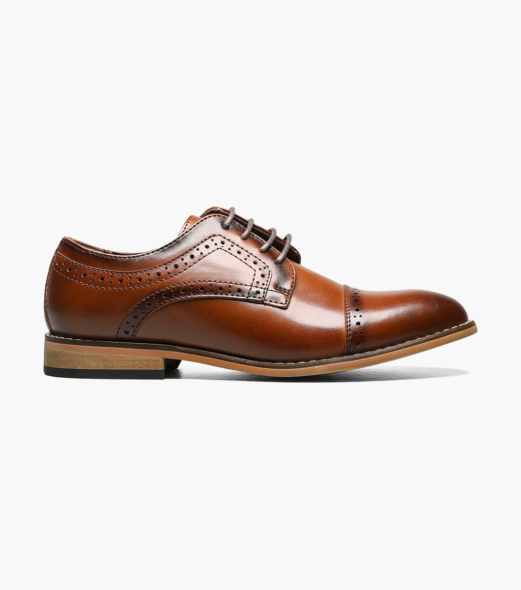BOYS DICKINSON  Cap Toe Oxford - Cognac suit ready