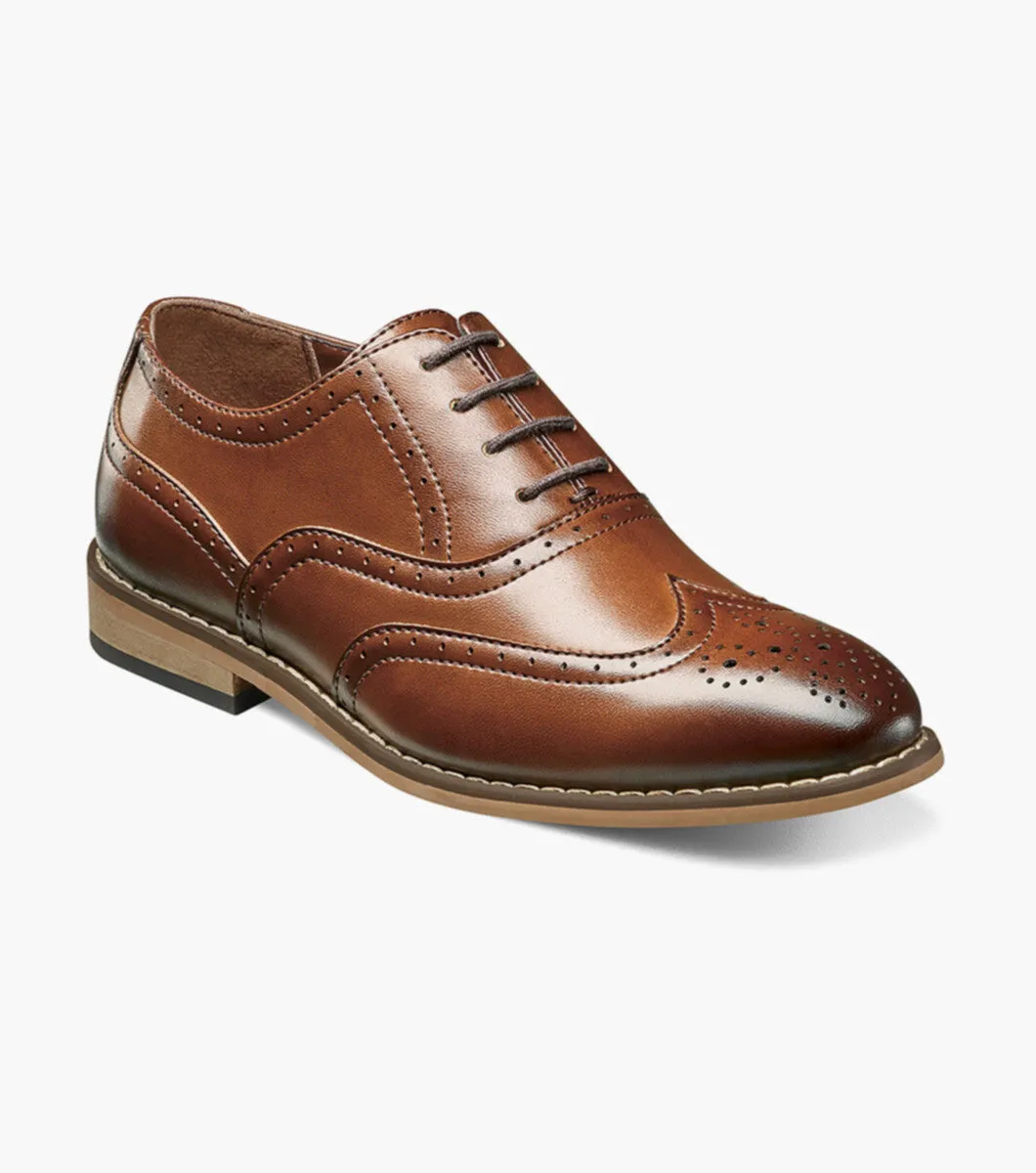 BOYS DUNBAR  Wingtip Oxford - Cognac ceremony shoes