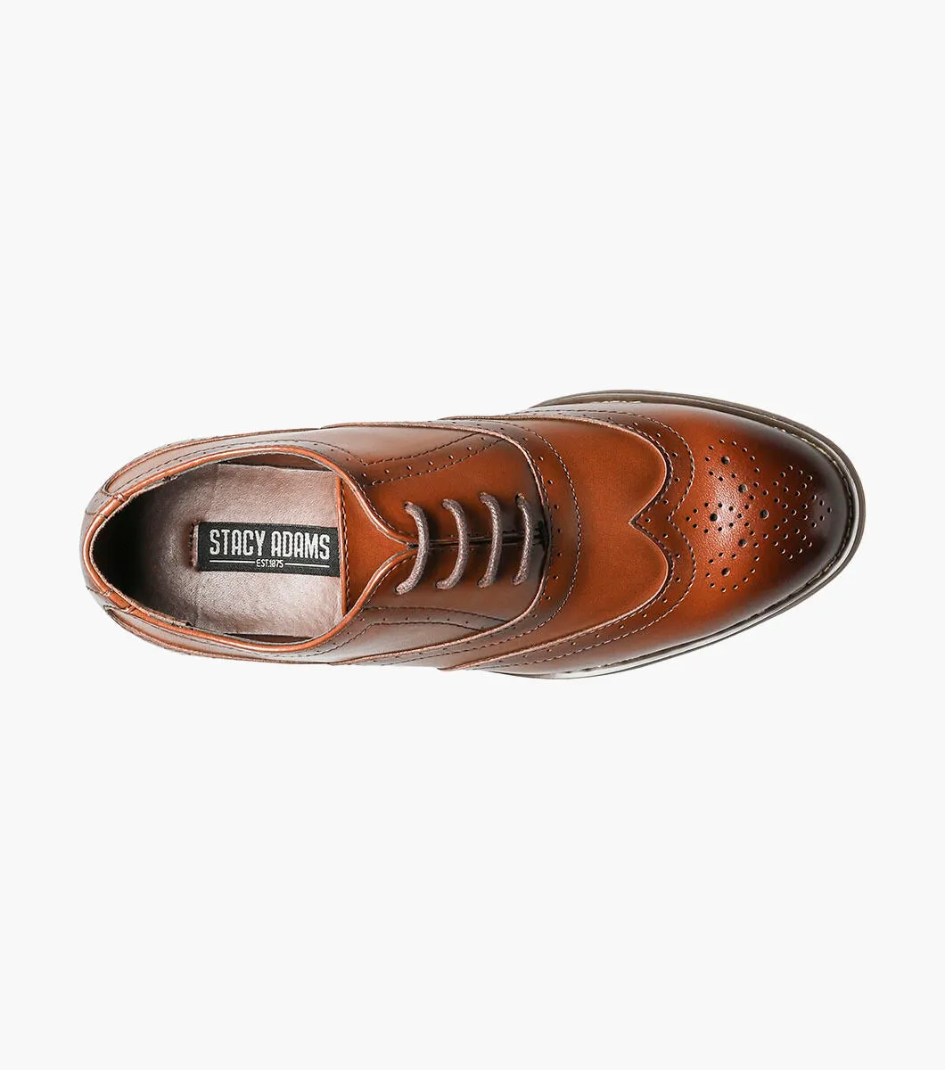 BOYS DUNBAR  Wingtip Oxford - Cognac arch support
