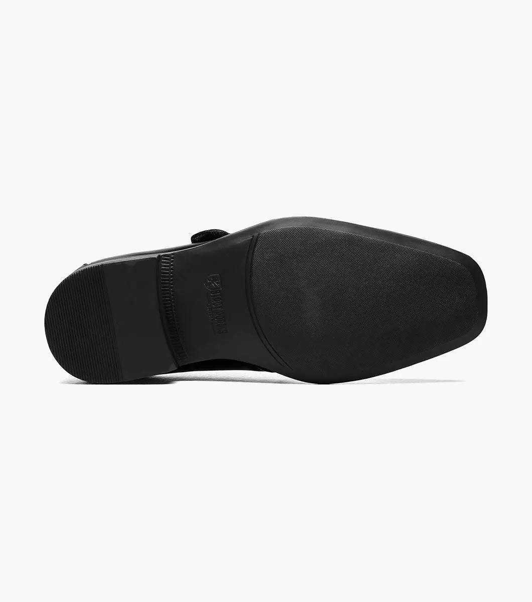 BOYS MACMILLIAN  Cap Toe Monk Strap - Black soft vibe