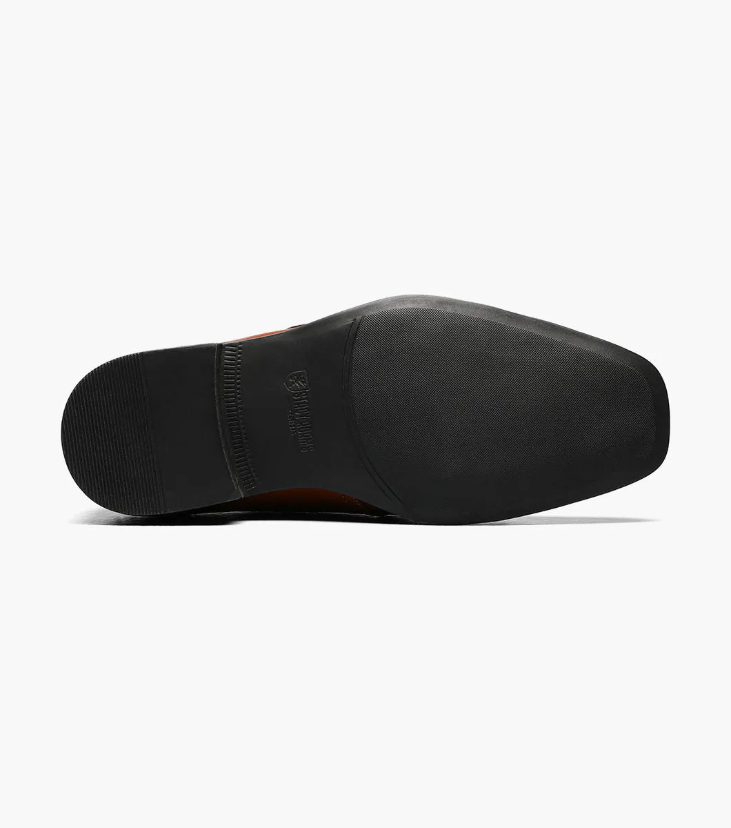 BOYS MACMILLIAN  Cap Toe Monk Strap - Cognac smart appeal