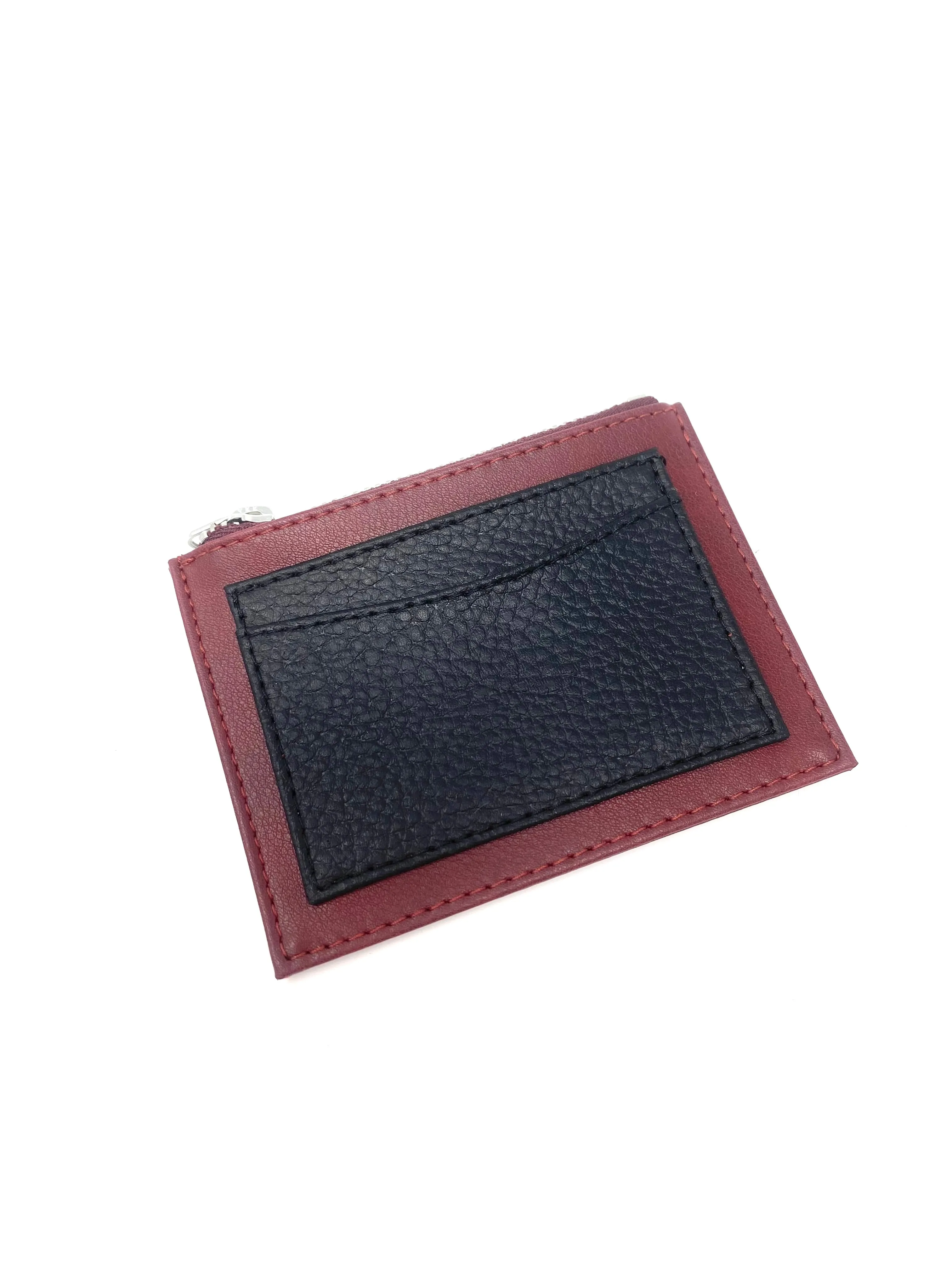 Brit Wallet in Bordeaux/Pebble from Novacas calm tone
